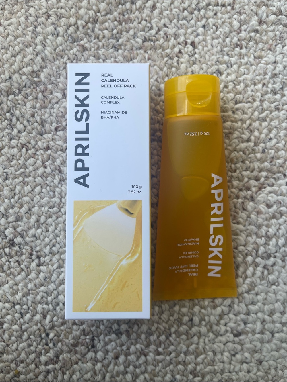 APRILSKIN Real Calendula Peel Off Pack - Yellow Gel Tube